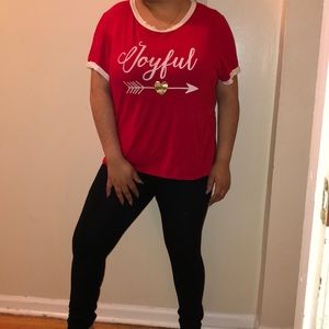 Red and white T-Shirt